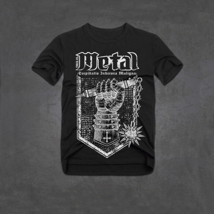Camiseta T-Shirt This Is Metal Negra "Trepidatio Indecora Maligna"