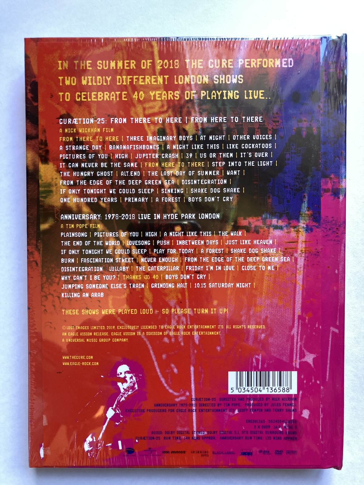 The Cure – 40 Live (Curætion-25 + Anniversary) 2 dvd – Revistas de 