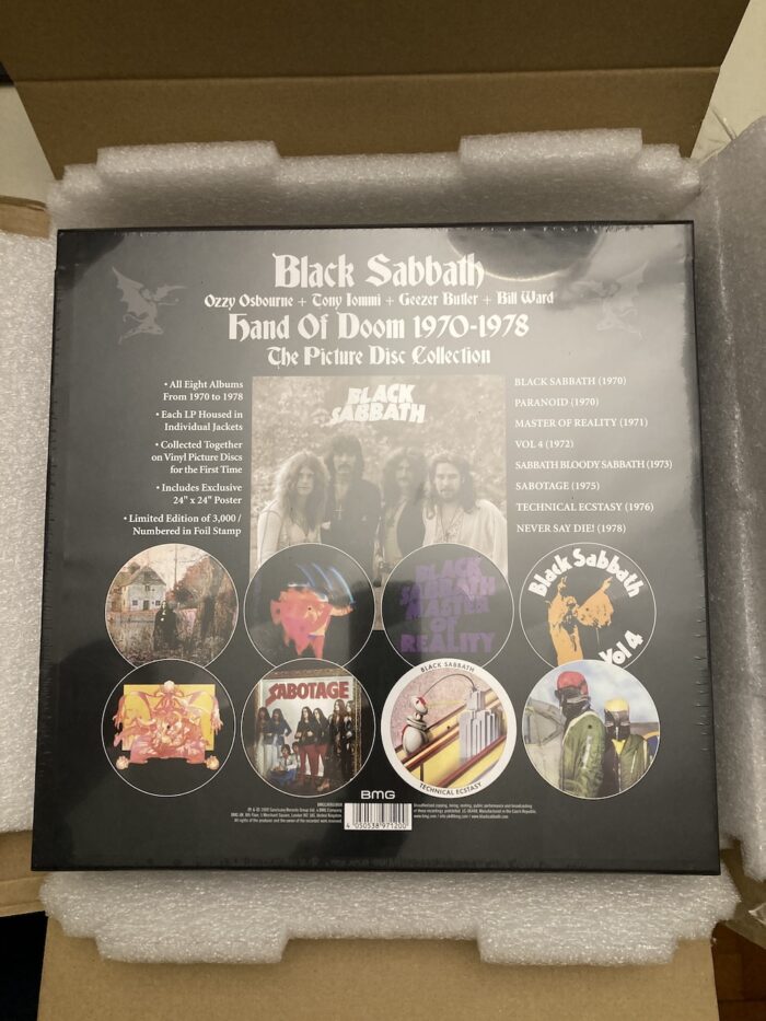 Black Sabbath Hand Of Doom 1970 1978 (8 Lp Vinilo) Box