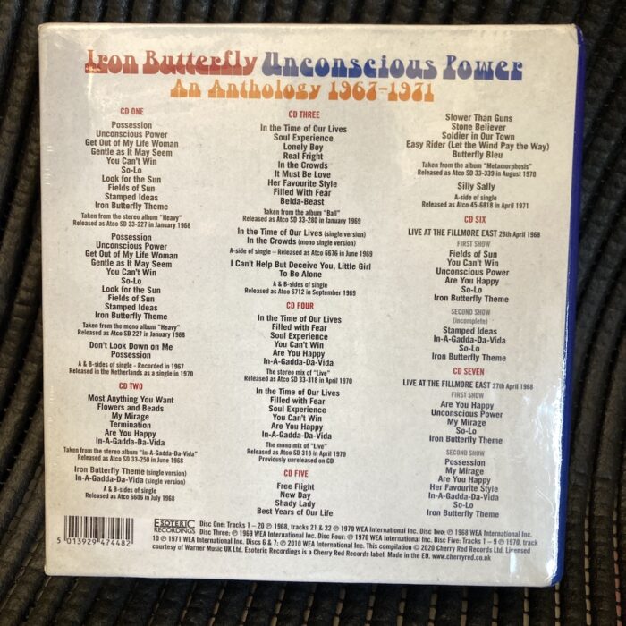 Iron Butterfly Unconscious Power An Anthology 1967 1971